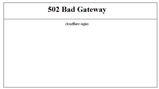 Request Failed With Status Code 502 